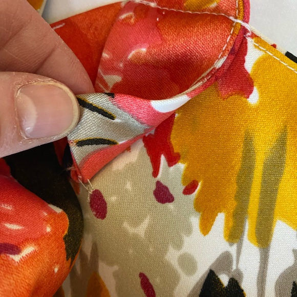 Cleo Floral Chic Sleeveless Empire Waist Fitted Cottagecore Mini Dress size 6 - Picture 14 of 16